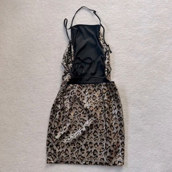 Tobi leopard print sequin dress (BNWOT) - Picture 2 of 5